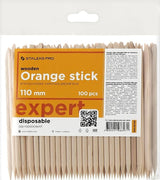 Orange Stick for Manicure Wooden 110 mm (100 PCS)