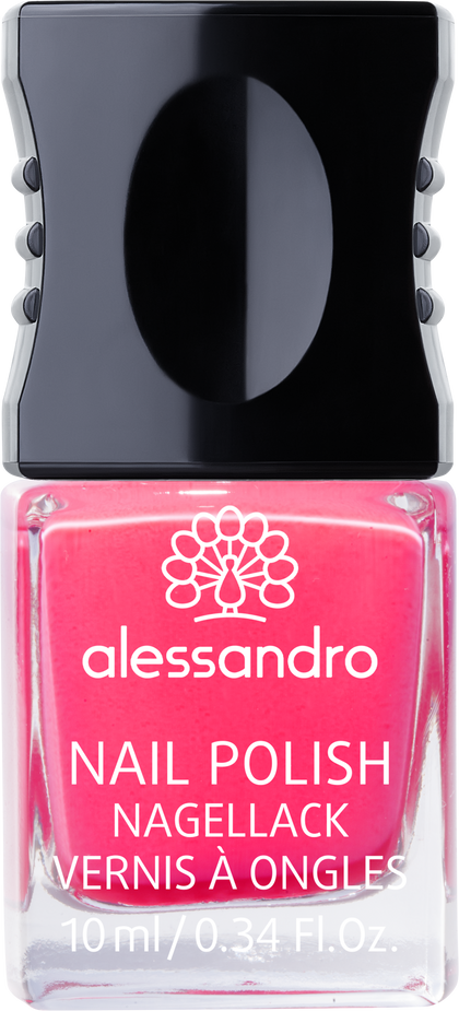 طلاء أظافر-لون زهري نيون