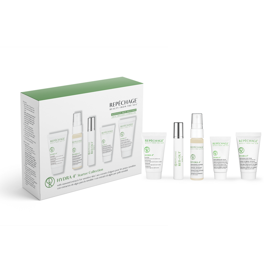HYDRA 4® مجموعة العناية الأساسية بالبشرة الحساسة بمستخلصات الأعشاب البحرية