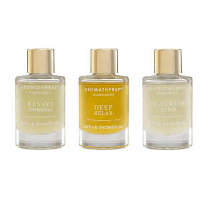 مجموعة زيوت الاستحمام الأساسية (الاسترخاء، تخفيف التوتر، الانتعاش) ٣ × ٩ مل