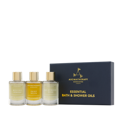 مجموعة زيوت الاستحمام الأساسية (الاسترخاء، تخفيف التوتر، الانتعاش) ٣ × ٩ مل