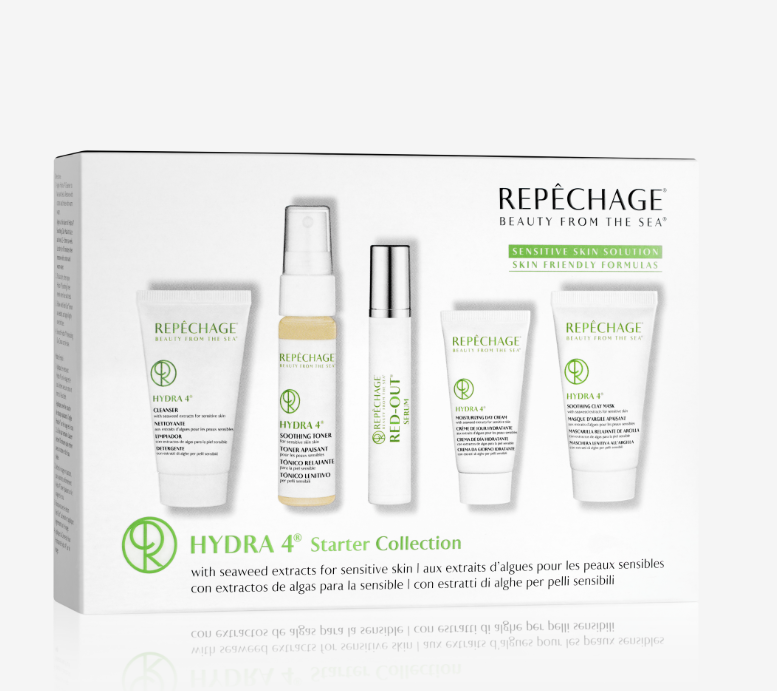 HYDRA 4® مجموعة العناية الأساسية بالبشرة الحساسة بمستخلصات الأعشاب البحرية