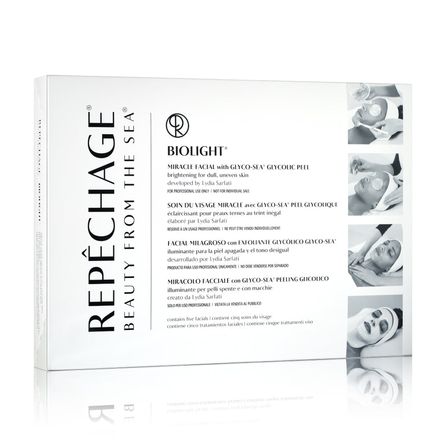 علاج BIOLIGHT® المعجزة للوجه مع تقشير GLYCO-SEA® بحمض الجليكوليك
