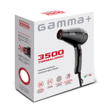 جاما 3500 توربو مجفف شعر أسود Turbo