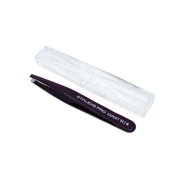Eyebrow Tweezers Expert 11 Type 4 (Slant) Purple Colour